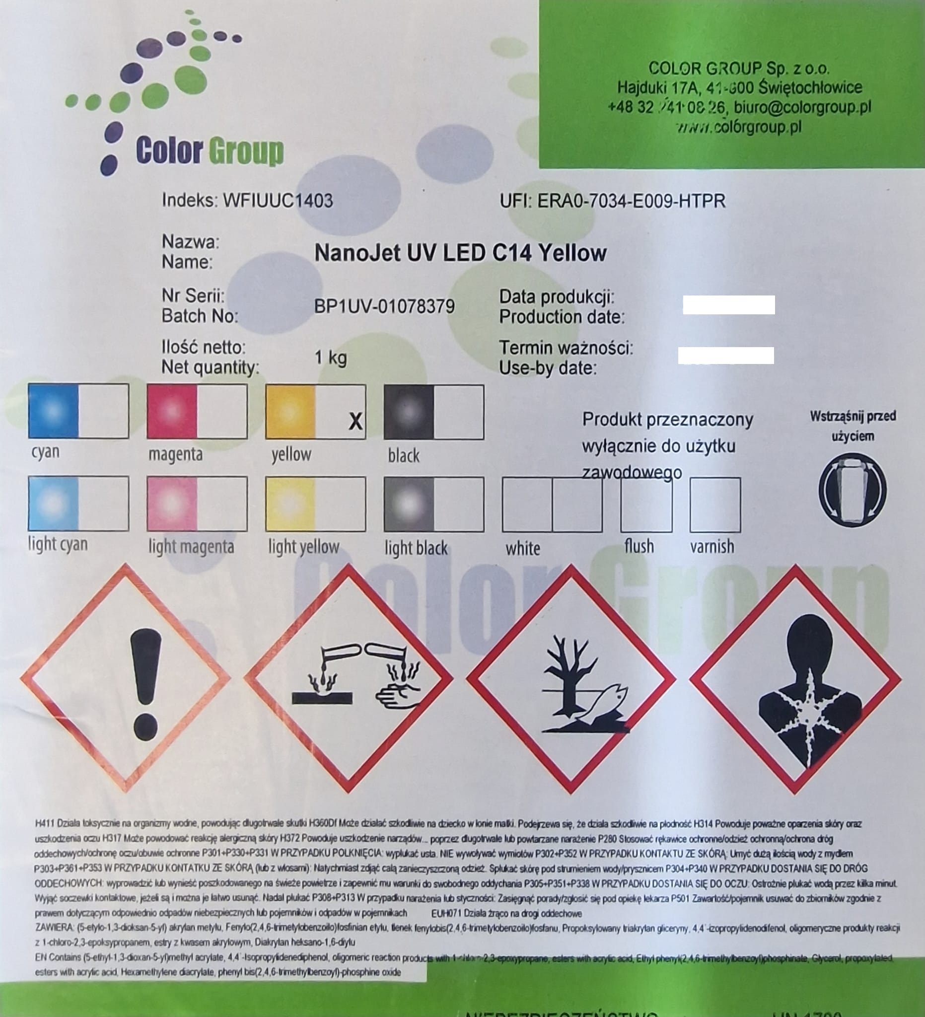 Creative Color UV LED C14 Żółty - obrazek 2
